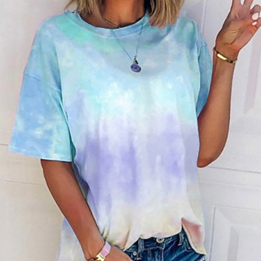 Tie Dye Print Short Sleeve T-shirt